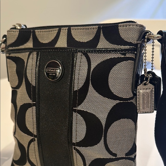 Coach Black and Gray Crossbody Bag - Picture 3 of 4